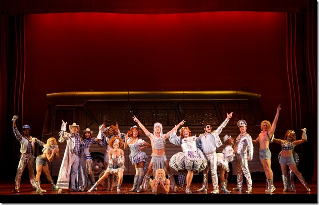 The cast of Priscilla, Queen of the Desert. (Photo by Joan Marcus)
