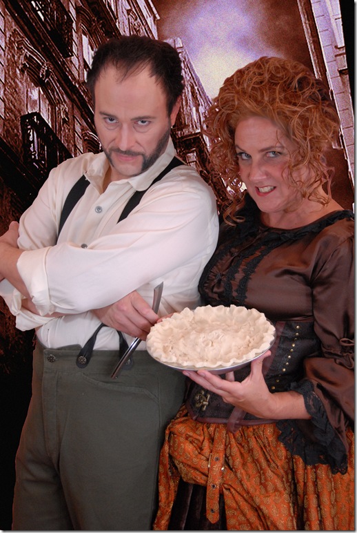 Matthew Korinko and Karen Chandler in Sweeney Todd.