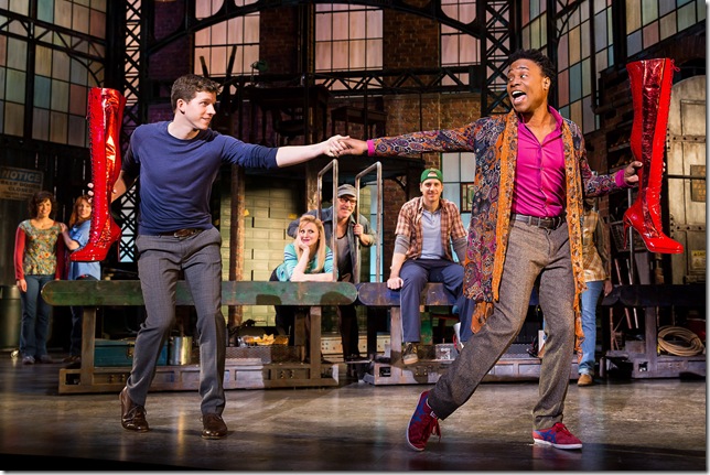Stark Sands and Billy Porter in Kinky Boots.