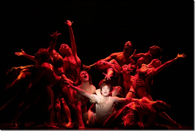 Matthew James Thomas in Pippin. (Photo by Joan Marcus)