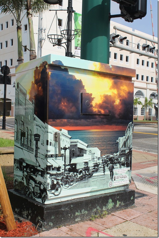 A Clematis Street art box.