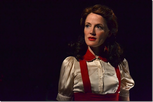 Norah Long as the younger Judy Garland in Beyond the Rainbow. (Photo by Amy Pasquantonio)