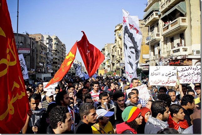 A march to Tahrir Square. (Photo by Gigi Ibrahim via Creative Commons/Wikipedia)