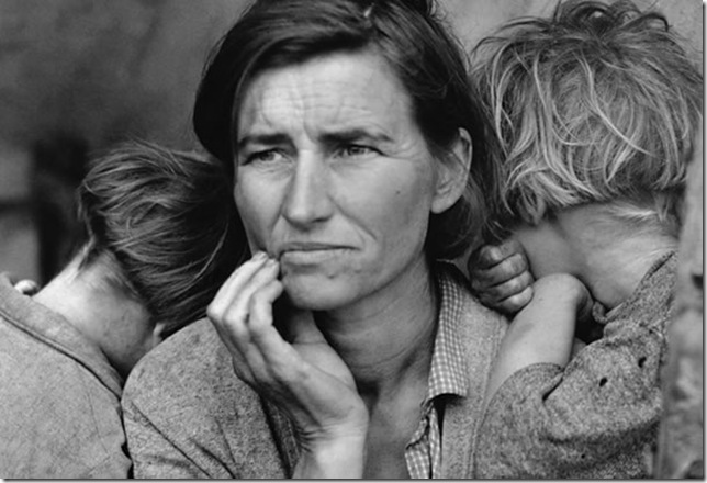 Migrant Mother (1936), by Dorothea Lange.