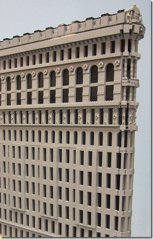 The Flatiron Building in New York, as done in Legos by Dan Parker.