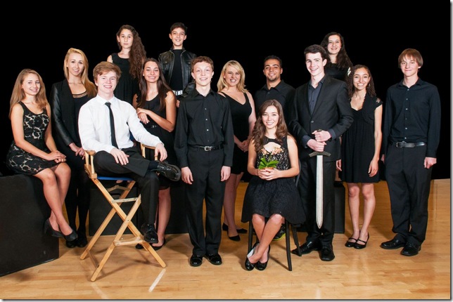 The student cast of Hamlet. 