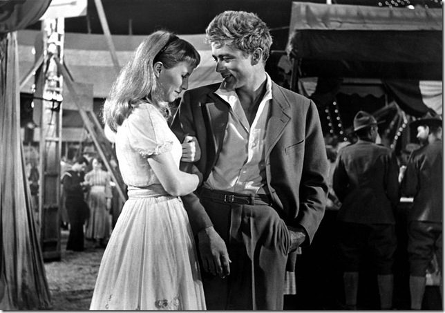 Julie Harris and James Dean in East of Eden (1955).