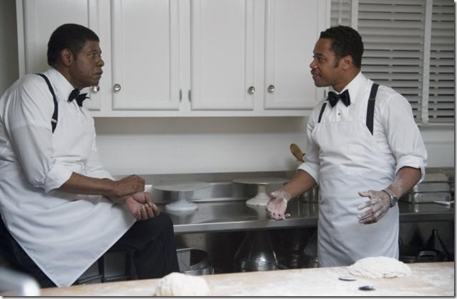 Forest Whitaker and Cuba Gooding Jr. in The Butler.