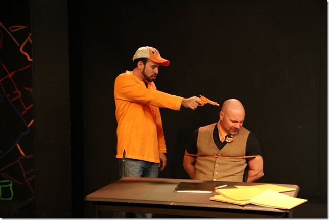 Rayner Garranchan and Andy Quiroga in Read This Play, by Michael Leeds.