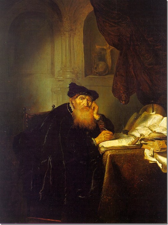 A Philosopher in His Study (c. 1635), by Abraham van der Hecken.