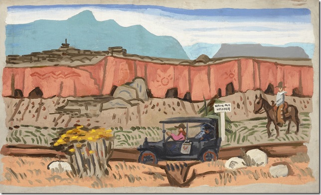 Pajarito Plateau (1923), by Stuart Davis.