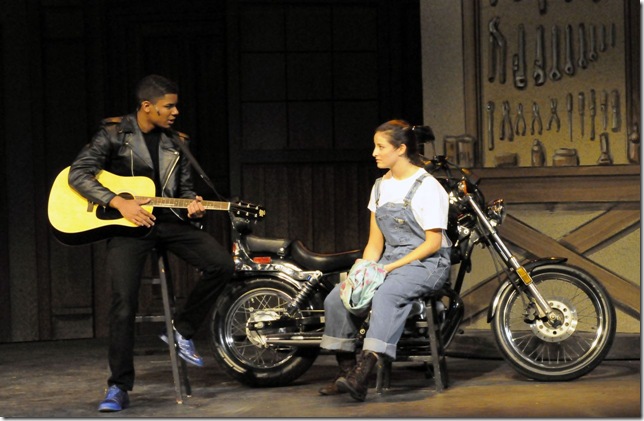 Joel Miller and Cara Young in All Shook Up at Lake Worth Playhouse.