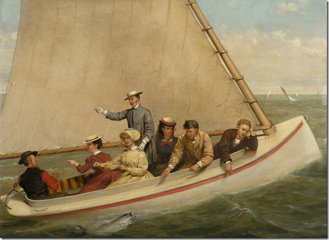 Fishing in a Catboat in Great South Bay (1871), by Junius Brutus Stearns. 