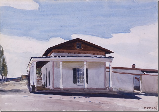 Ranch House, Santa Fe (1925), by Edward Hopper. 
