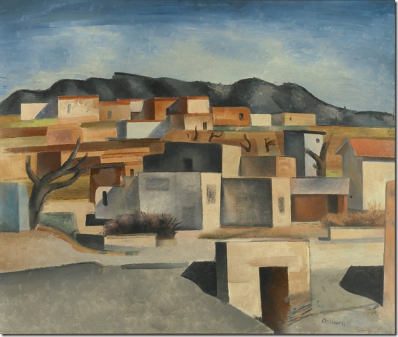 Pueblo Village (c. 1926-28), by Andrew Dasburg.