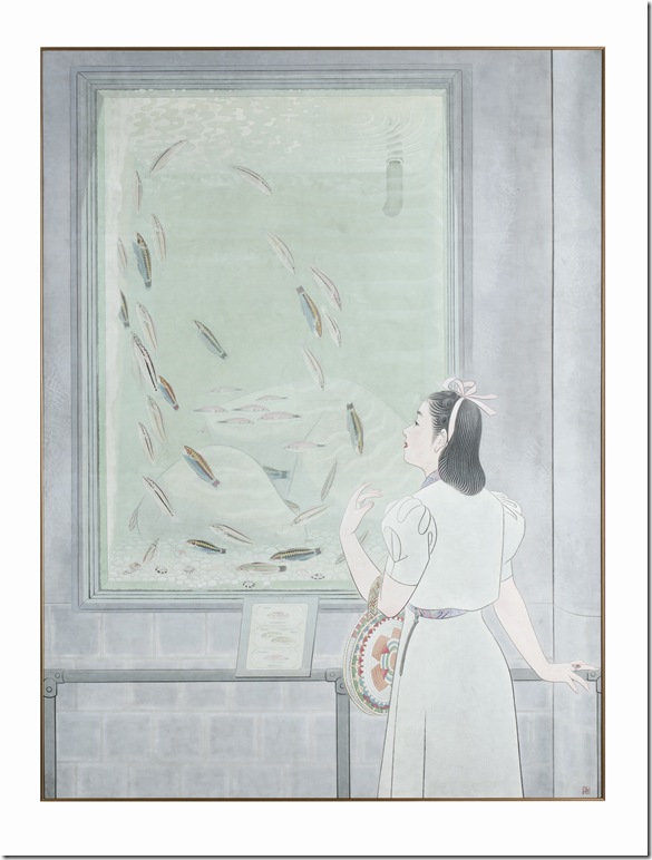 Aquarium (1939), by Enomoto Chikatoshi (Courtesy of the Levenson Collection)