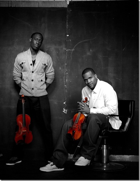 Black Violin: Wilner Baptiste (left), aka Wil Baptiste, and Kevin Sylvester, aka Kev Marcus.