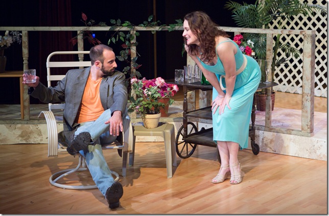 Tom Anello and Sabrina Lynn Gore in Much Ado About Nothing.