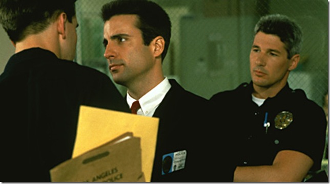 Andy Garcia and Richard Gere in Internal Affairs (1990).