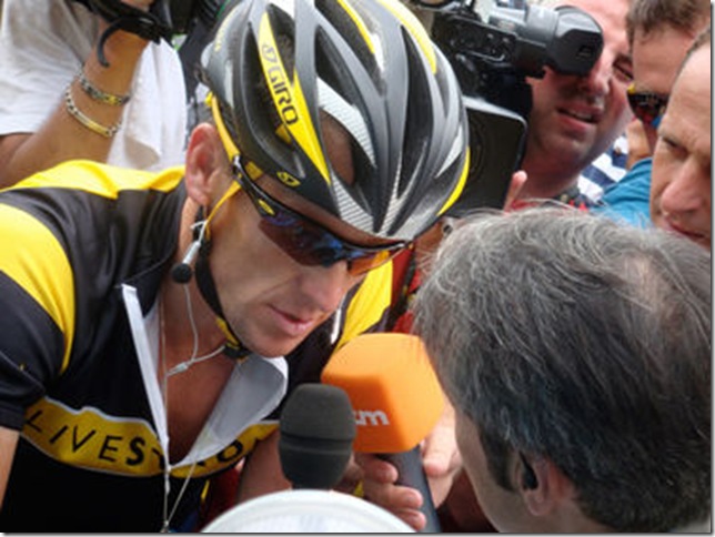 Lance Armstrong and the media.