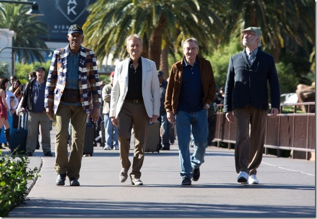 Morgan Freeman, Michael Douglas, Robert DeNiro and Kevin Kline in Last Vegas.
