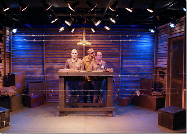 Mike Westrich, Matt Stabile and Michael McKeever in The Timekeepers. (Photo by Robert Figueroa) 