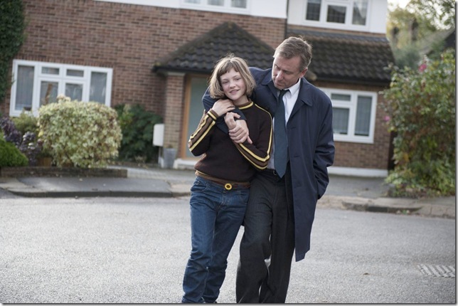 Eloise Laurence and Tim Roth in Broken (2012).