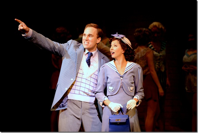 Alex Jorth and Julie Kleiner in “42nd Street” at the Wick Theatre. (Photo by Amy Pasquantonio)
