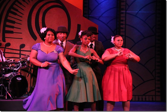 Princess Victome, Gregory Johnson, Rose Pascal, Michael Wallace and Cerina Anderson star in Ain’t Misbehavin’ at the Lake Worth Playhouse.