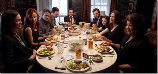 The dinner scene in “August: Osage County.”