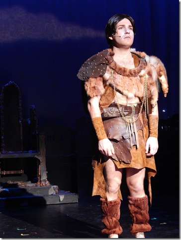 Mike Westrich in the title role in the Boca Raton Theatre Guild’s production of “Pippin.”
