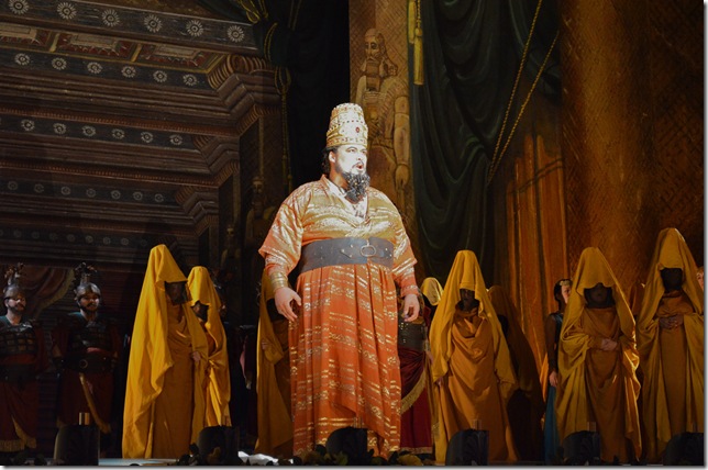 Nelson Martinez in the title role of “Nabucco,” at Florida Grand Opera.