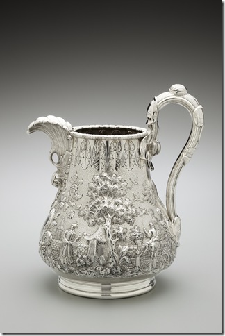 Pitcher (c. 1850), by Tiffany, Young & Ellis.