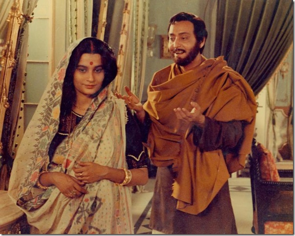 Swatilekha Chatterjee and Soumitra Chatterjee in “The Home and The World.” (1984)