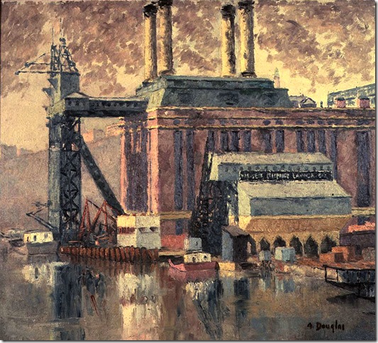 Power Plant, Harlem (1939), by Aaron Douglas.