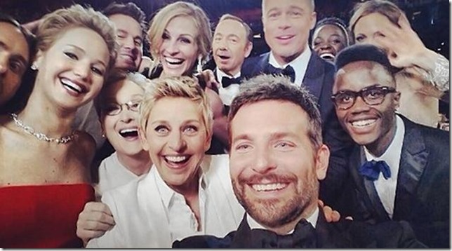 The Ellen DeGeneres Oscars selfie that crashed Twitter.