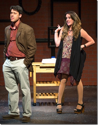 Patrick Wilkinson and Kelli Mohrbacher in “The God of Isaac” at Broward Stage Door Theater.