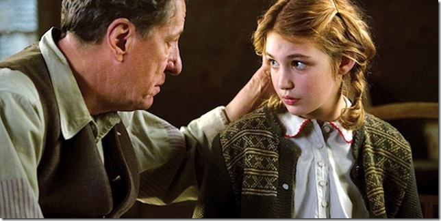 Geoffrey Rush and Sophie Nélisse in “The Book Thief.” (2013)