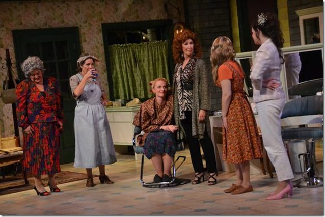 The cast of Steel Magnolias at the Wick Theatre. (Photo by Amy Pasquantonio)