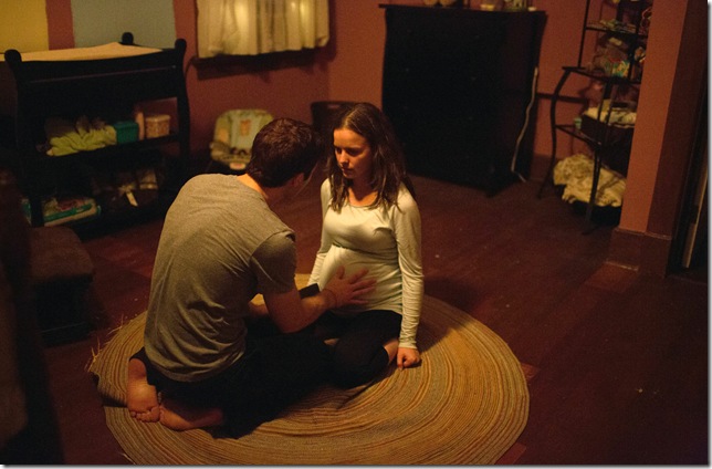 Zach Gilford and Allison Miller in “Devil’s Due.” (2014)