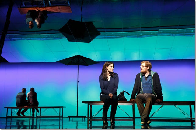 Idina Menzel and Anthony Rapp in “If/Then.” (Photo by Joan Marcus)