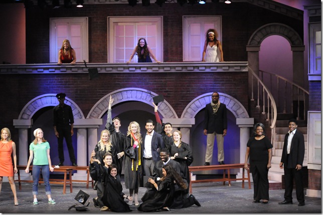 The cast of “Legally Blonde, the Musical” at Lake Worth Playhouse. (Photo by Amanda Roy)