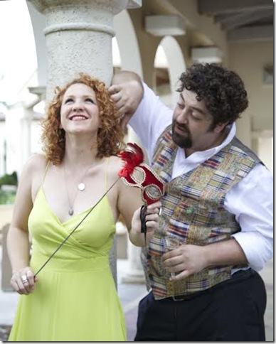 Krys Parker and Zack Myers in “Much Ado About Nothing.”