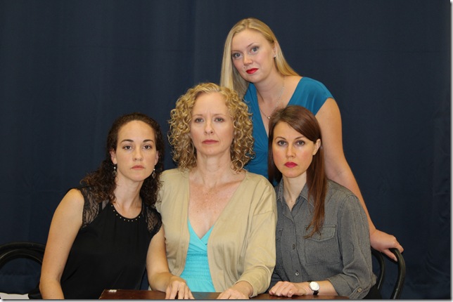 From left, four cast members from August: Osage County: Connie Pezet-Truesdale, Kim Ostrenko, Jenna Wyatt and Elizabeth Price. (KRG Photography)