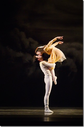 Jennifer Kronenberg and Carlos Guerra in “Romeo and Juliet.” (Photo by Kyle Froman)
