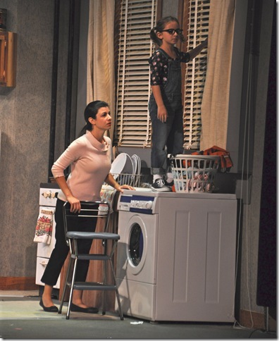 Danielle Tabino and Charlotte Wilson in “Wait Until Dark.” (Photo courtesy Delray Beach Playhouse)