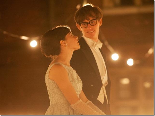 Felicity Jones and Eddie Redmayne in “The Theory of Everything.”