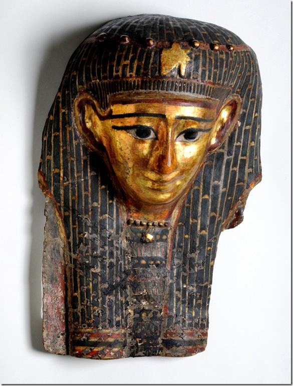 This mummy mask shows an ideally young and beautiful woman.
