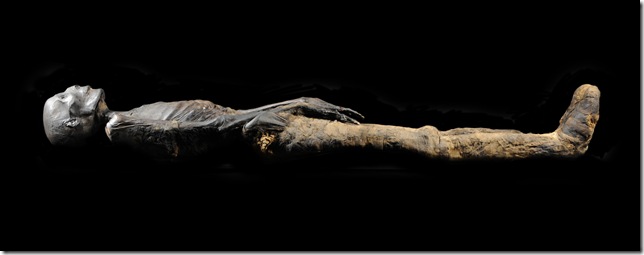 The Ramesside male mummy, believed to be the son of Pharaoah Ramses II.