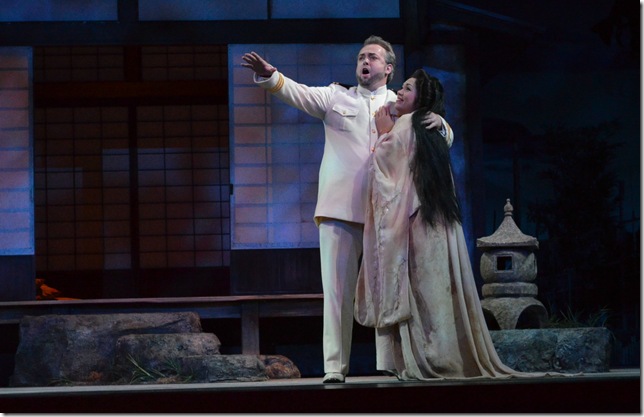 John Pickle and Vanessa Isiguen in “Madama Butterfly” at Florida Grand Opera. (Photo by Lorne Grandison)